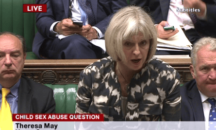 Theresa May making a statement on the Rotherham abuse inquiry