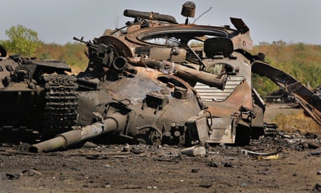 Ukrainian military vehicles destroyed 