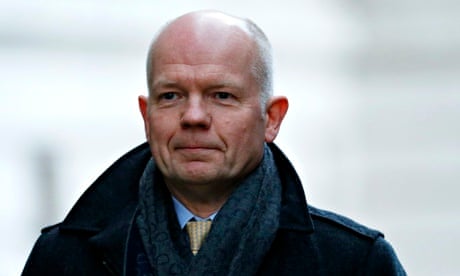 Britain's Foreign Secretary Hague leaves 10 Downing Street after a cabinet meeting in London