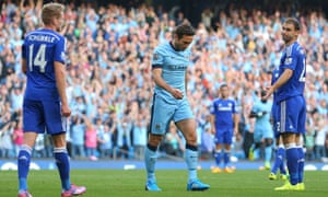 The faces of Branislav Ivanovic and Frank lampard say it all. Lampard had just scored against his old club to rescue a 1-1 draw for Manchester City against Chelsea.