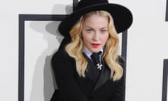 Madonna arrives at the 56th GRAMMY Awards
