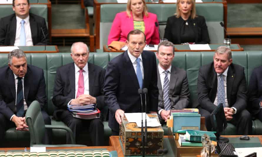 The Prime Minister Tony Abbott makes a statement on national security before question time in the House of Representatives this afternoon, Monday 22nd September 2014