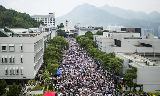 Hong Kong students protest