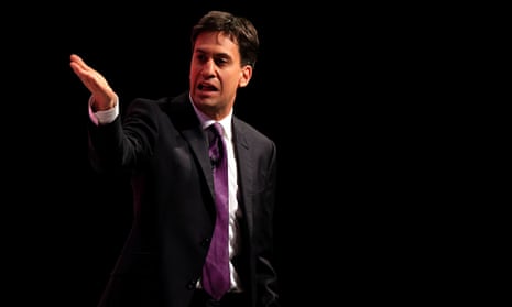Ed Miliband at the Labour party conference in Manchester