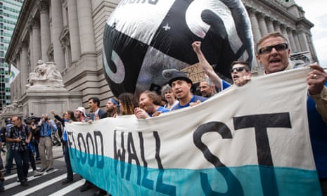 Wall Street climate protest