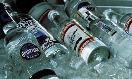 Vodka bottles