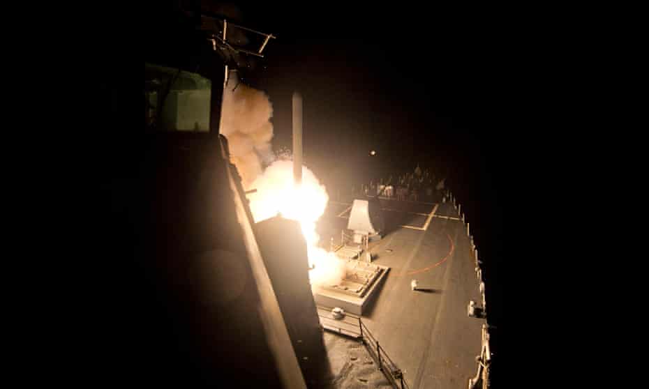 USS Arleigh Burke launches Tomahawks against Isis