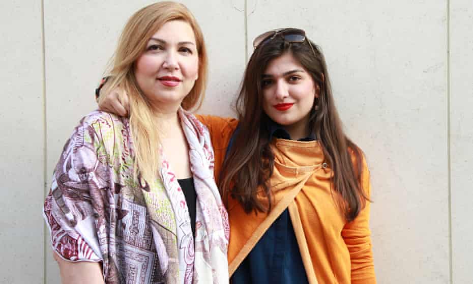 British-Iranian law graduate Ghoncheh Ghavami, right, with her mother, Susan Moshtaghian. She is acc