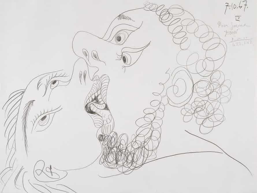 The Kiss 1967 Pablo Picasso