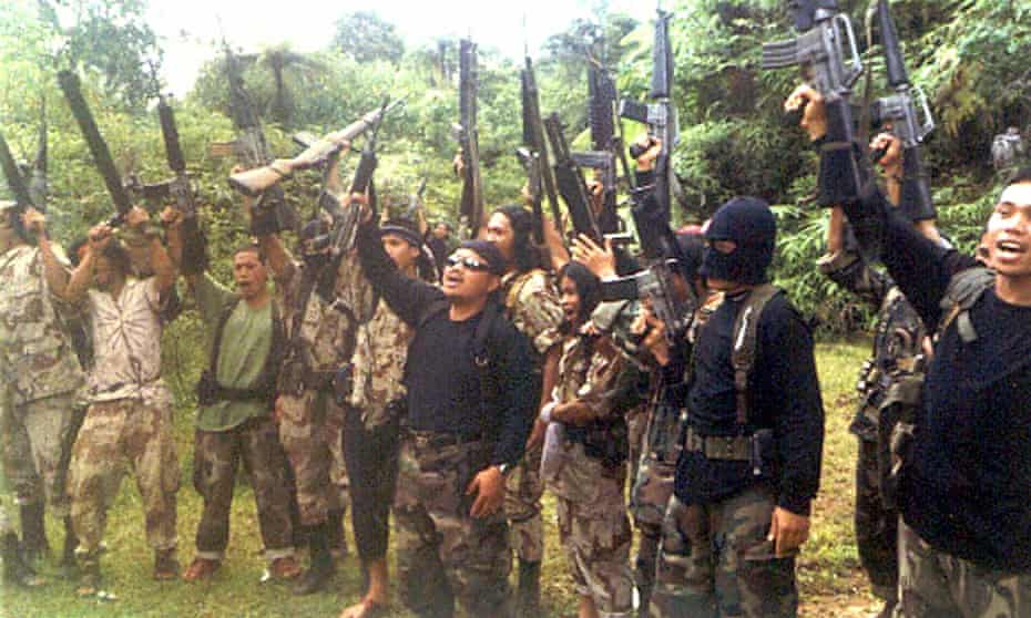 Members of the extremist group Abu Sayyaf