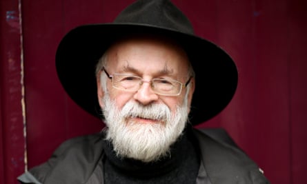 'Beneath any jollity there is a foundation of fury. Terry Pratchett is not one to go gentle into any night, good or otherwise.' Photograph by Graeme Robertson for the Guardian