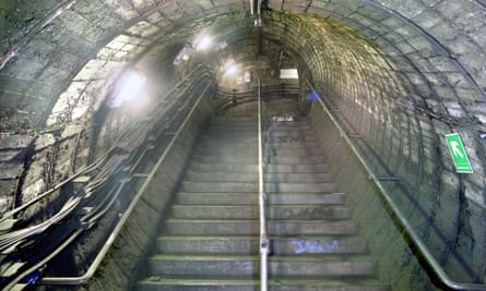 The disused North End underground station on the Northern Line.