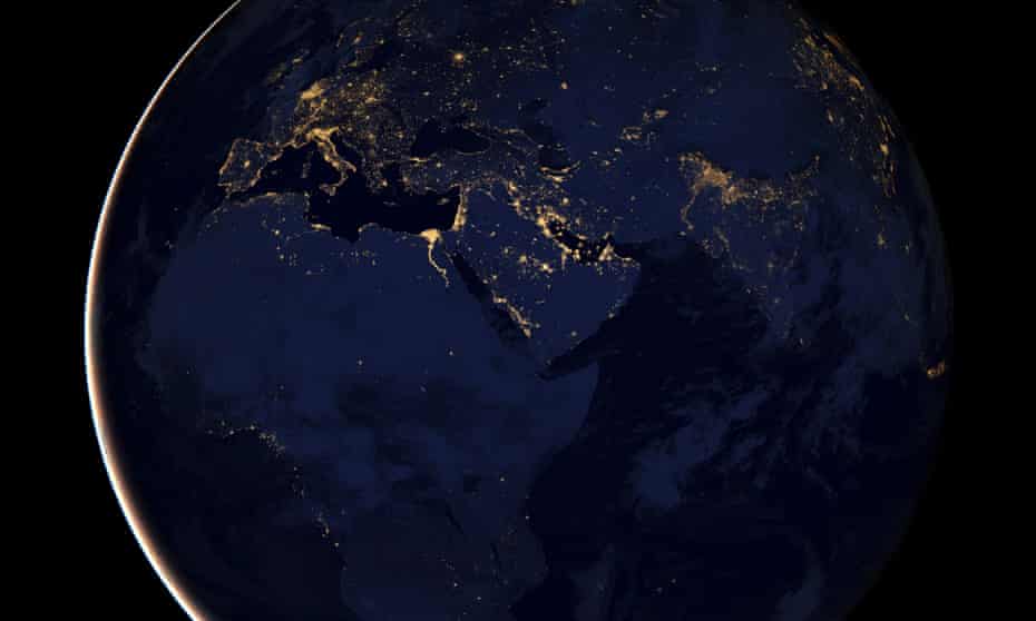 Earth lights at night