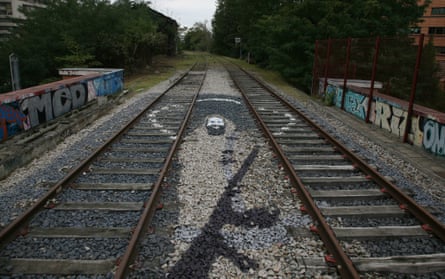 Graffiti art on the disused tracks of the Petite Ceinture.