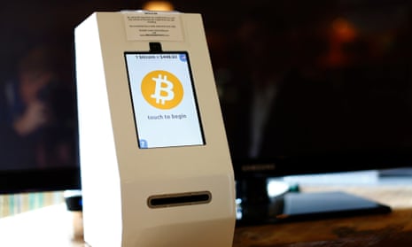 A bitcoin ATM machine