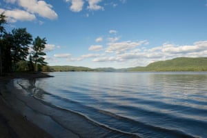 Late afternoon on Great Sacandaga Lake, NY, USA Looking North East across Great Sacandaga Lake, New York, in the late afternoon of 7th September 2014