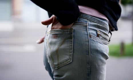 cut out, female, bottom, hands in pockets, cut-out, cutout, girl, hands, jeans, backside, buttock, teenage, denim, casual skinny jeans