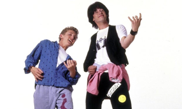 Bill and Ted at the start of their Excellent Adventure in 1989.