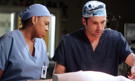 Chandra Wilson and Patrick Dempsy on Grey's Anatomy