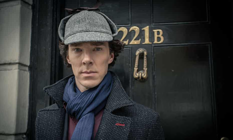 Benedict Cumberbatch as Sherlock Holmes in the BBC TV adaptation