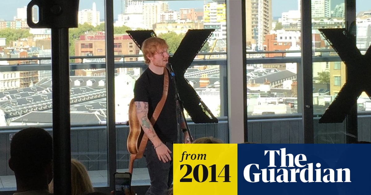 Ed Sheeran Talks Spotify Royalties I M In The Music Industry To Play Live Spotify The Guardian
