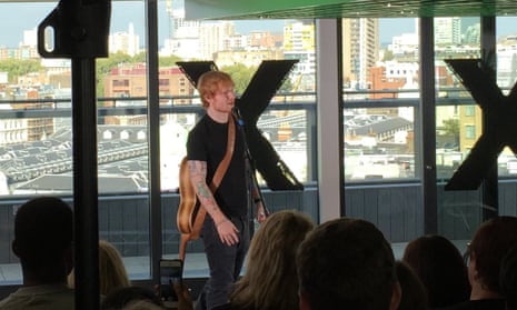 Ed Sheeran: 'This album was streamed 26m times in the first week on Spotify'.