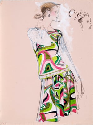 Pucci illustration for US Magazine by Brian Stonehouse in the 1970s