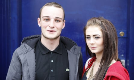 David James Colman and Bethany MacPherson who hope Scottish independence will bring them jobs.