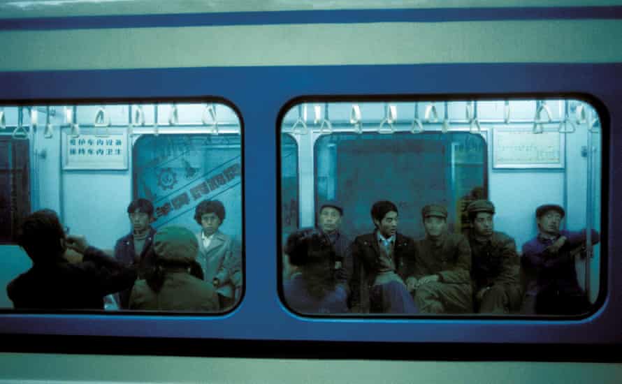 The Beijing subway in the 1980s.
