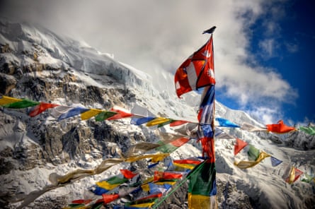 Prayers flags at Everest base camp.
