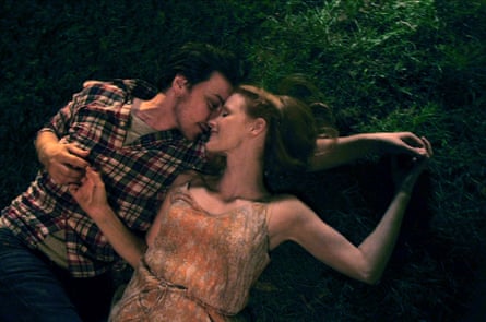 Jessica Chastain with James McAvoy in The Disappearance of Eleanor RIgby.