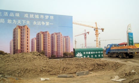 Housing under construction near the port city of Tianjin in northeastern China.
