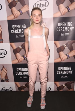 Elle Fanning, one of the stars of Spike Jone's Opening Ceremony play