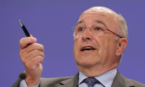 European commissioner for competition Joaquin Almunia. A proposed settlement with Google is now being reopened