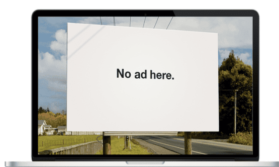 An ad campaign by Adblock.