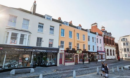A parade of shops in Margate's Old Town
