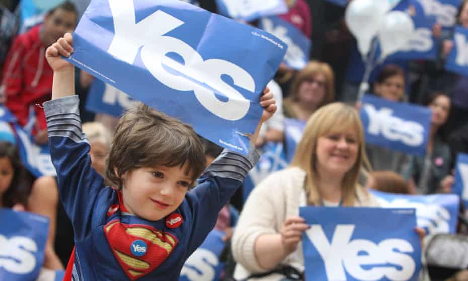 Four-year-old Danny Barbieri says yes to Scottish independence.