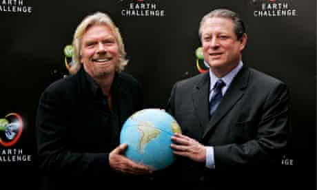 Richard Branson and Al Gore
