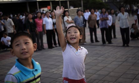 North Korean children in Pyongyang, North Korea. (AP Photo/Wong Maye-E)