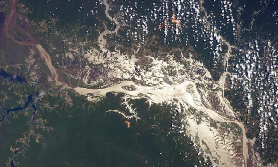 Amazon River in Sunglint