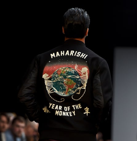 A model in a Maharishi jacket