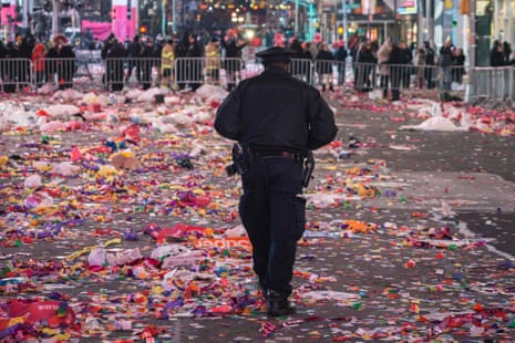 NYPD  officer on New Year's