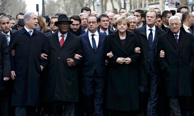 Paris Welcomes World Leaders To Solidarity Rally Against Terror Attacks World News The Guardian