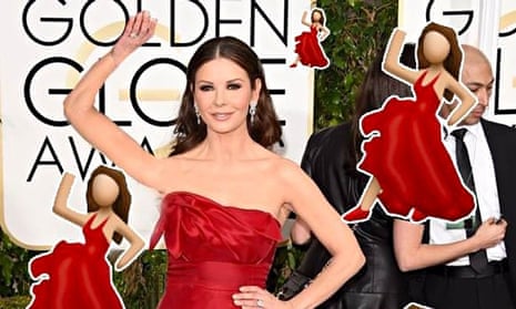 Catherine Zeta-Jones Golden Globes emoji