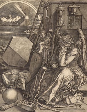 Johan Wierix; after Albrecht Durer, Melancolia. Engraving on paper, Scottish National Gallery