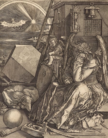 Johan Wierix; after Albrecht Durer, Melancolia. Engraving on paper, Scottish National Gallery