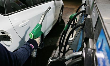 Petrol prices drop: Esso garage in Bromley, Kent