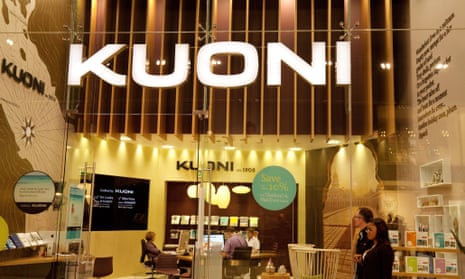 The Kuoni shop in Westfield shopping centre, Stratford, east London.