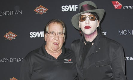 Marilyn Manson with his Vietnam veteran father, Hugh.