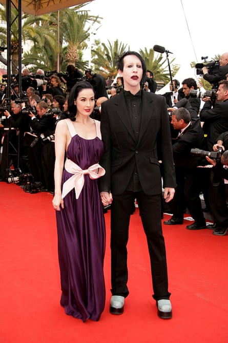Marilyn Manson with his ex-wife Dita Von Teese.